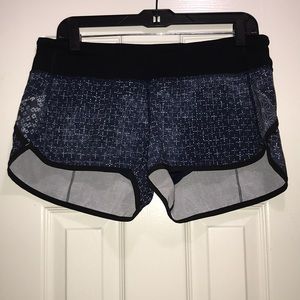 Blue and black Lululemon shorts